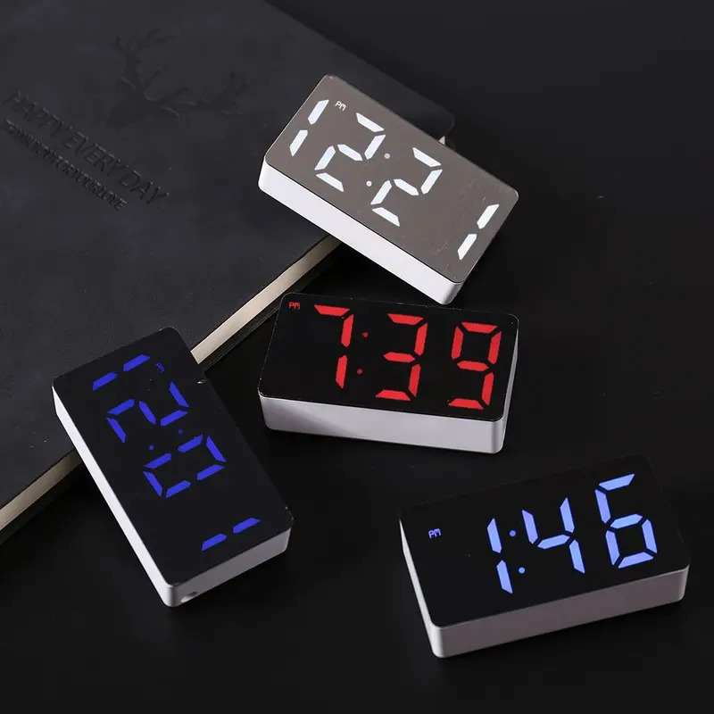 Electronics Gadgets Wholesale - LED Electronic Watch Mirror Alarm Clock