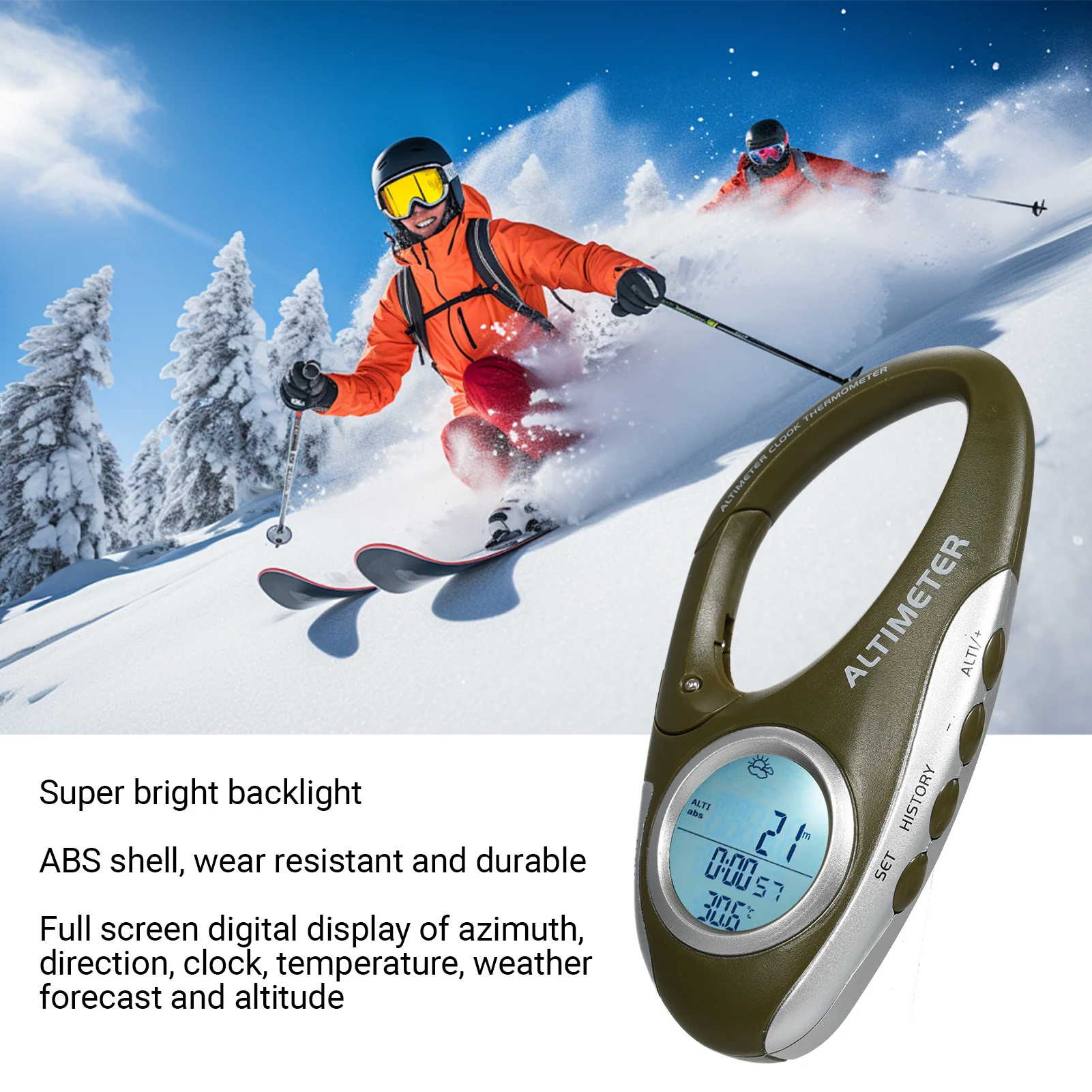 Electronic Altimeter Carabiner - огляд і ціна Electronics And Gadgets Ce