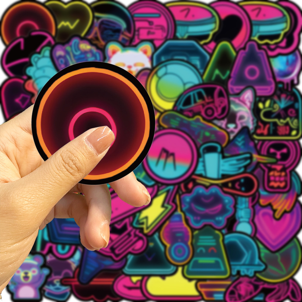 60-Piece Neon Style Stickers - - огляд і ціна Electronics Gadgets Store
